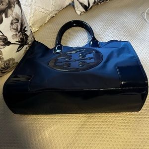 Tory Burch Navy Ella Tote Bag- Very good condition!